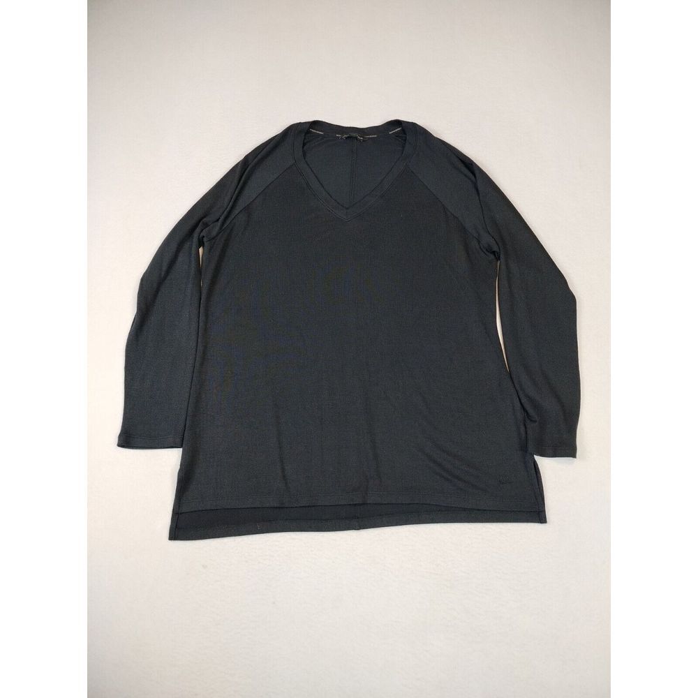 Banana Republic Top Women's Large Black V Neck Classiccore Normcore Minimalist